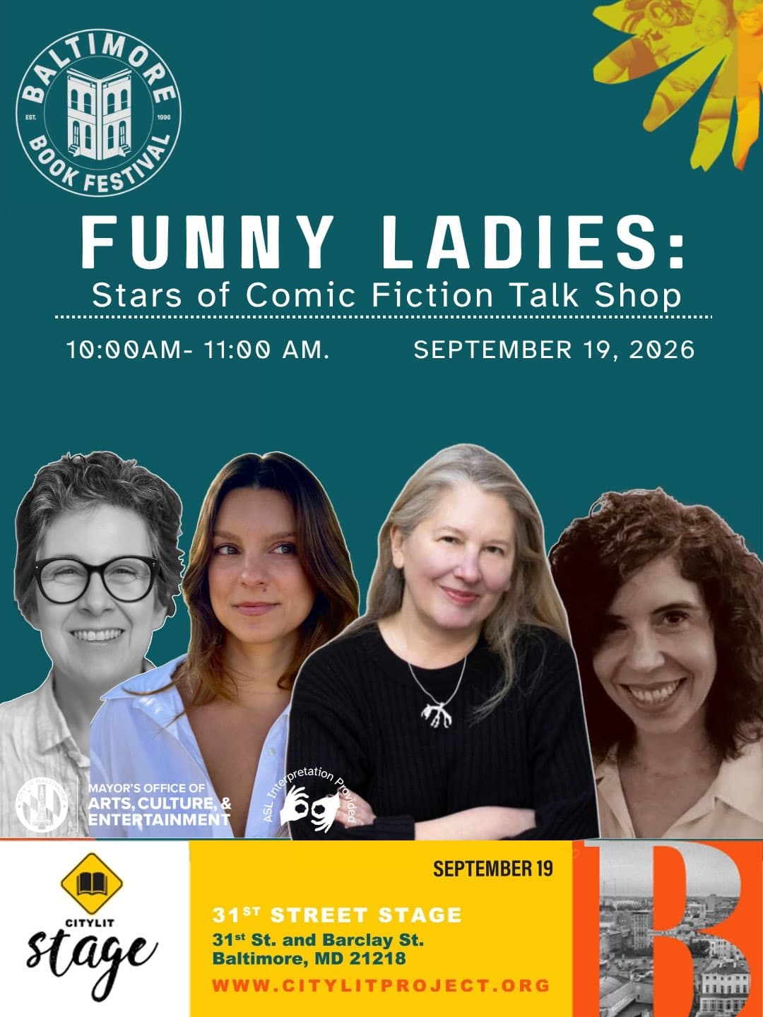 Funny Ladies: Stars of Comic Fiction Talk Shop β event in Baltimore
