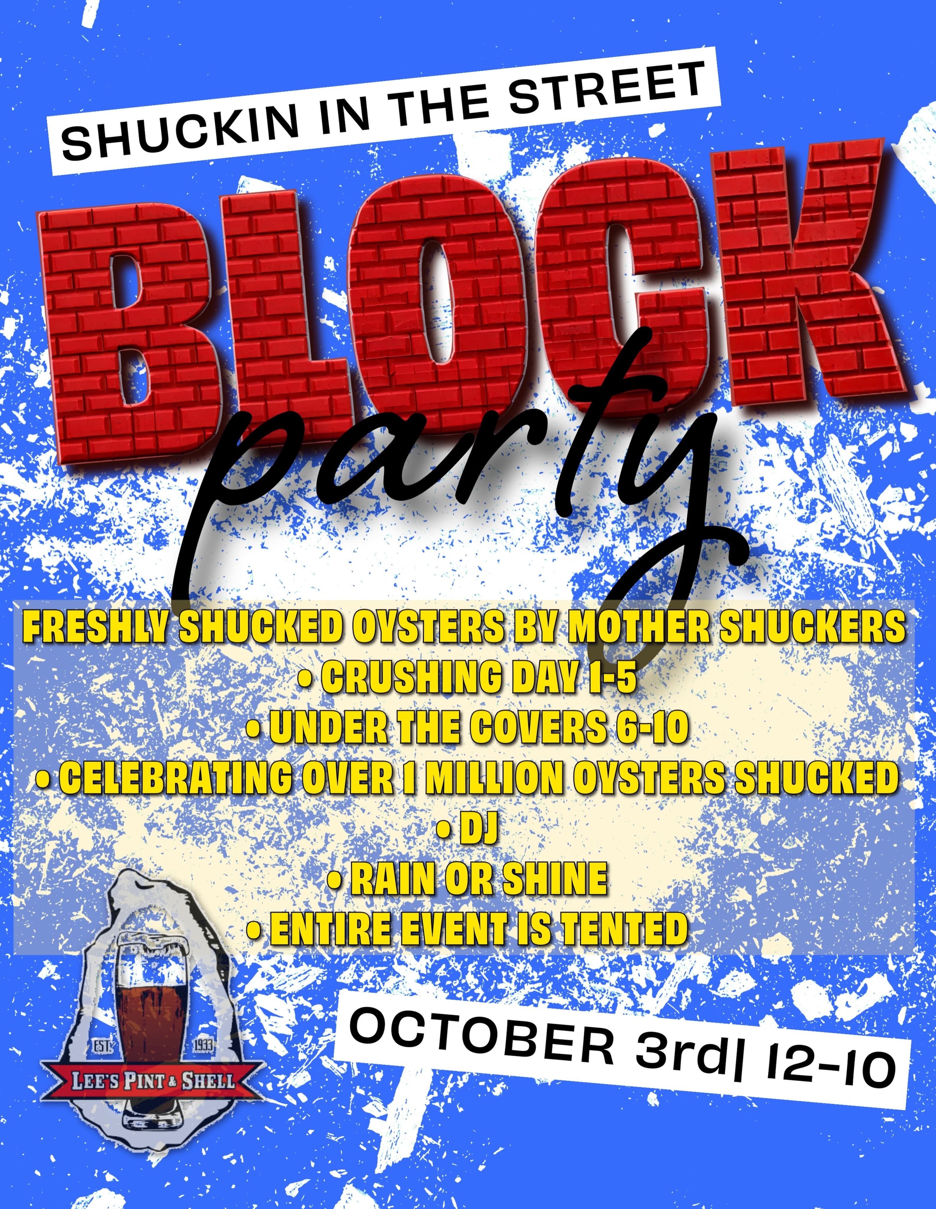 Shuckin in the Street Block party — event in Baltimore