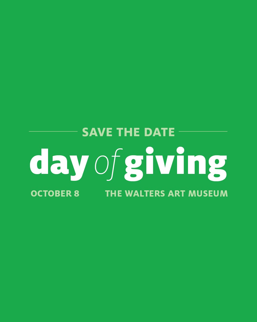 Walters Day of Giving β event in Baltimore