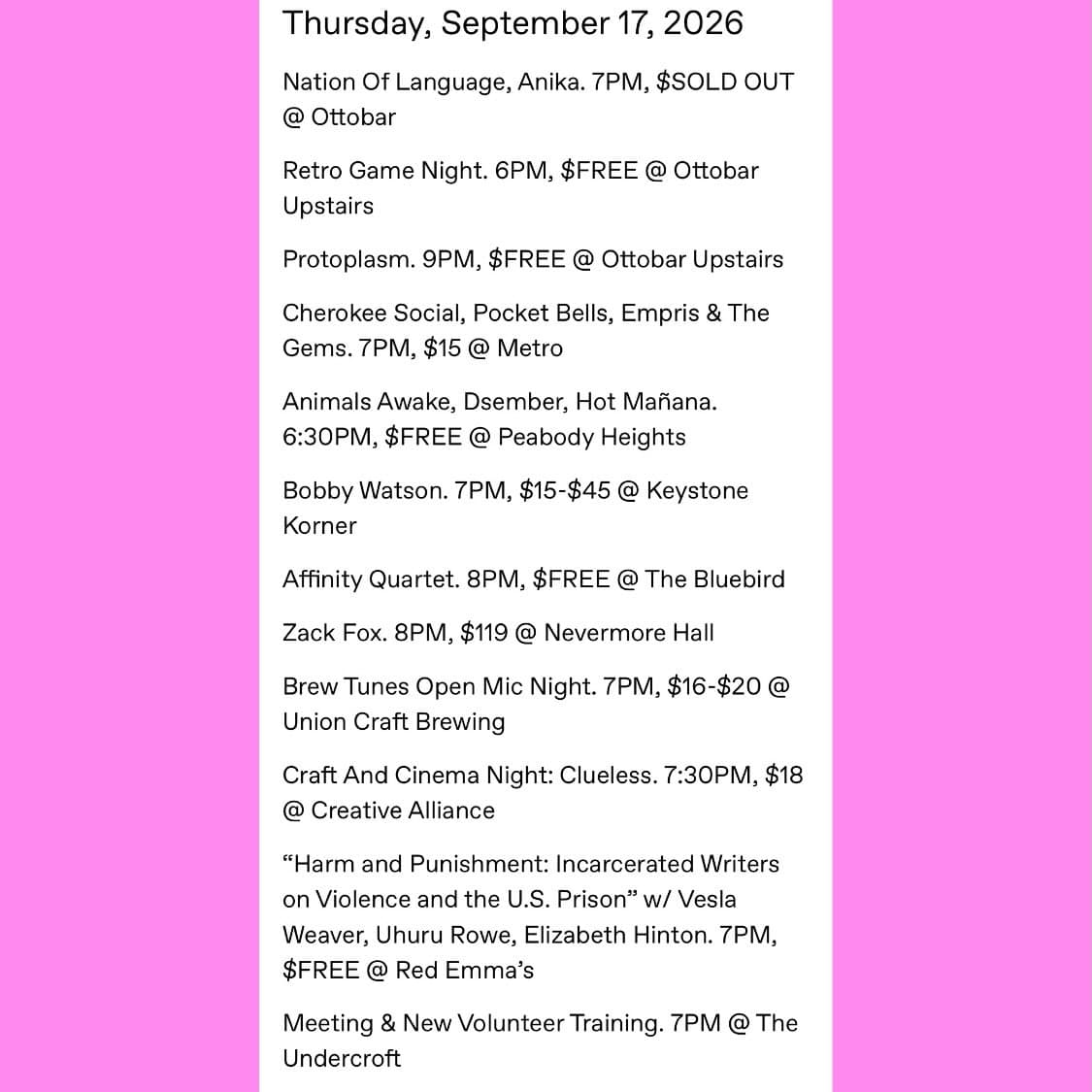 Harm and Punishment: Incarcerated Writers on Violence and the U.S. Prison β event in Baltimore