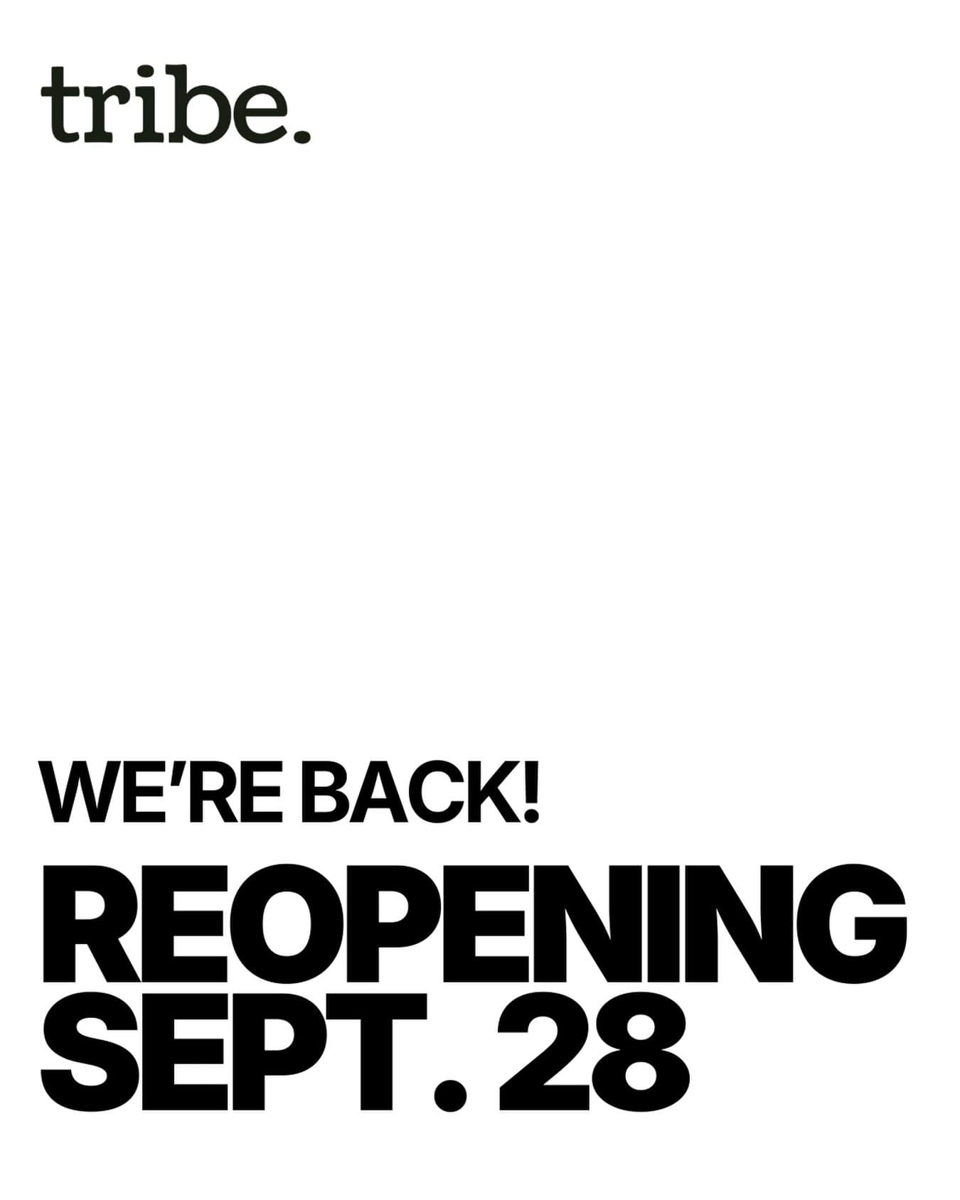 Tribe Social Cafe Reopening β event in Baltimore