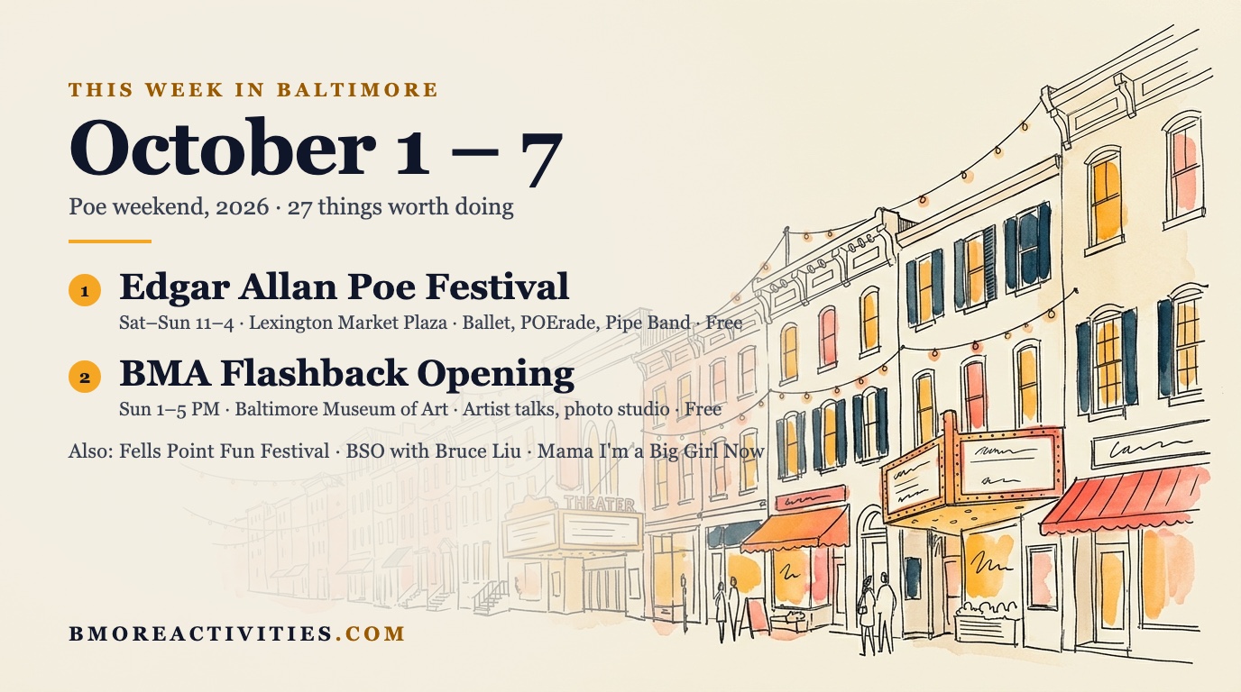 Top events for October 1 - October 7, 2026